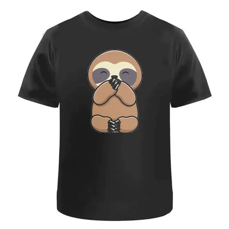 Laughing Sloth' Cotton T Shirt Ta041642