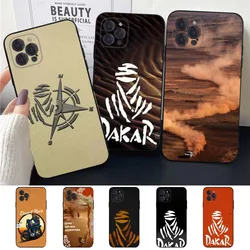 Rally D-Dakar Logo  Phone Case For Apple iPhone 15,14,13,12,11,XS,XR,X,8,7,Pro,Max,Plus,mini Silicone Black Cover