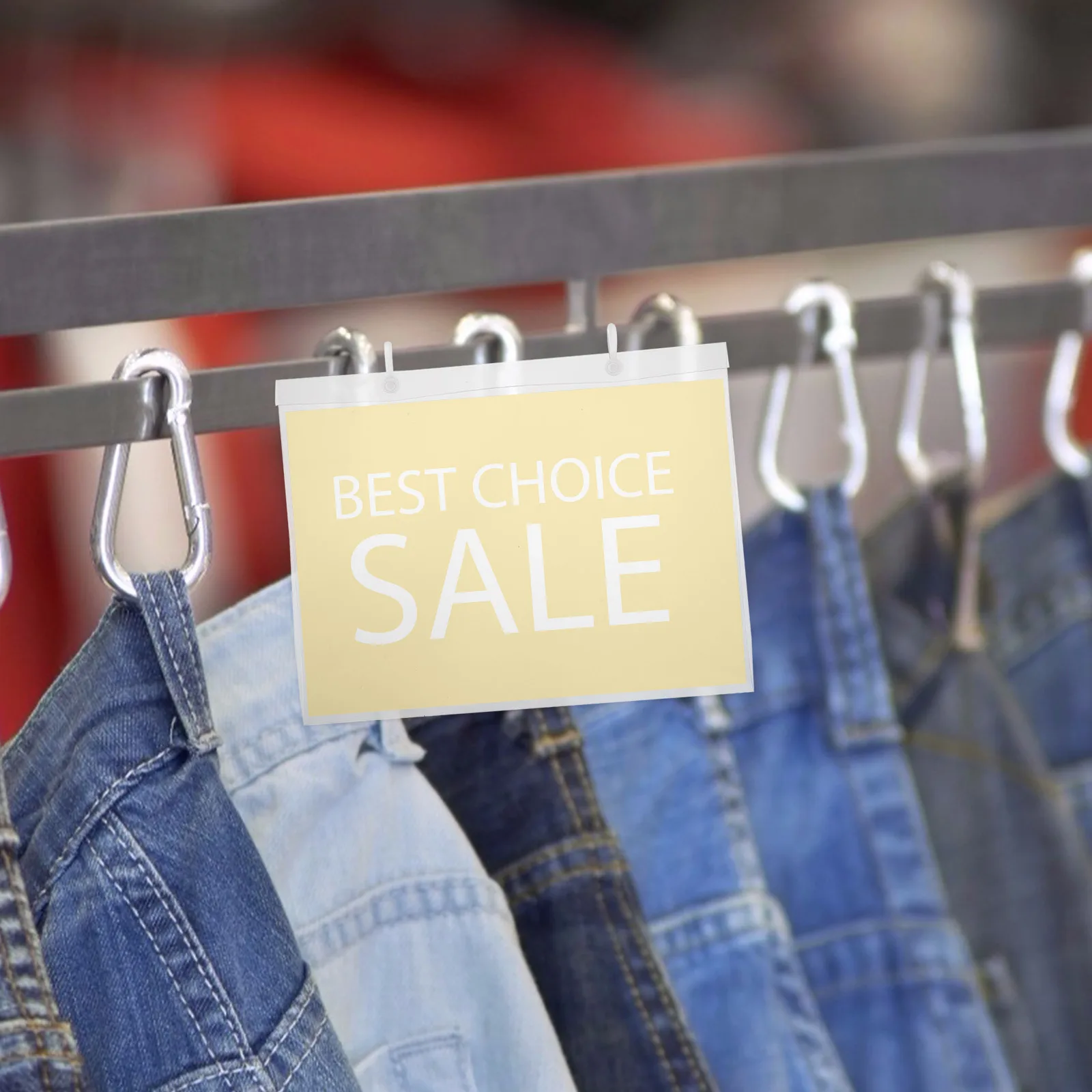 

10pcs Price Tag Covers Plastic Commodity Label Covers For Supermarket Store Clothing Shop Hanging Tags Envelope Organizer