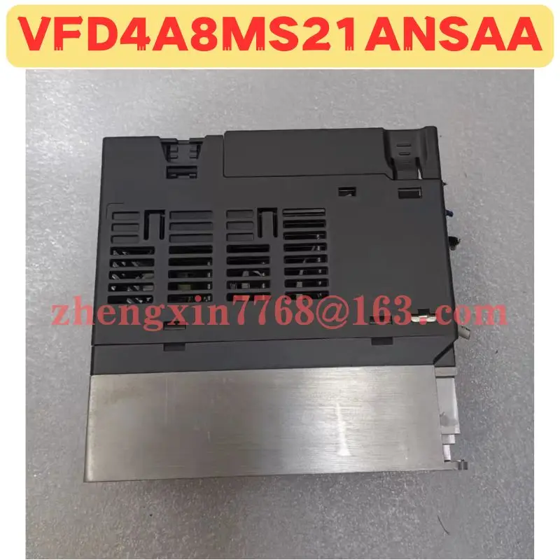 

Used Frequency Converter VFD4A8MS21ANSAA Normal Function Tested OK
