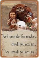 Labyrinth (1986) - Shari Weiser As Hoggle And Remember Fair Maiden Should You Need Us Decoration Sign for Home Vintage Metal Pla