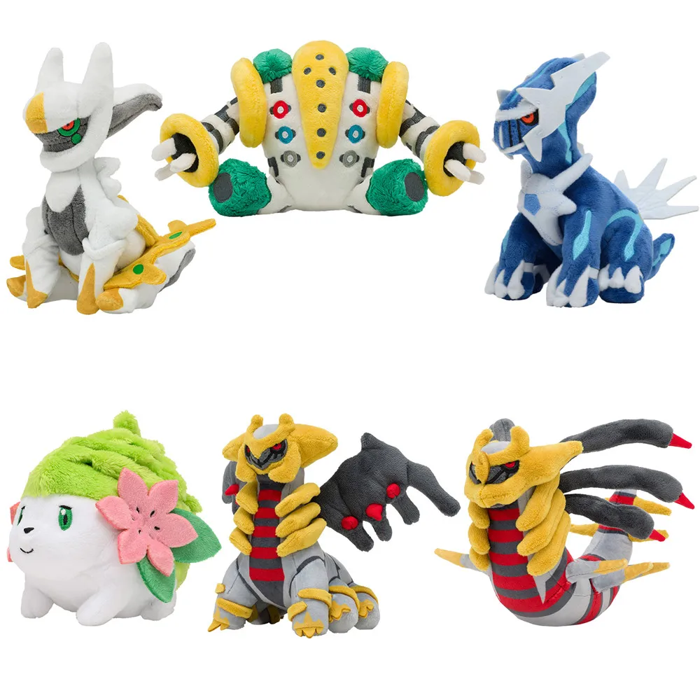 14cm Pokemon Fit Plush Toys Dialga Shaymin Arceus Cresselia Giratina Regigigas Stuffed Doll Anime Pocket Monster Plush Toys