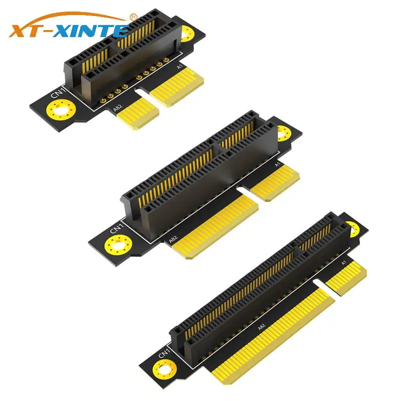 PCIE Reverse 90 Degree Reverse Male to Female Riser Card PCI Express 1 X4 XX8 Converter Adapter Riser Board for 1U / 2U Server