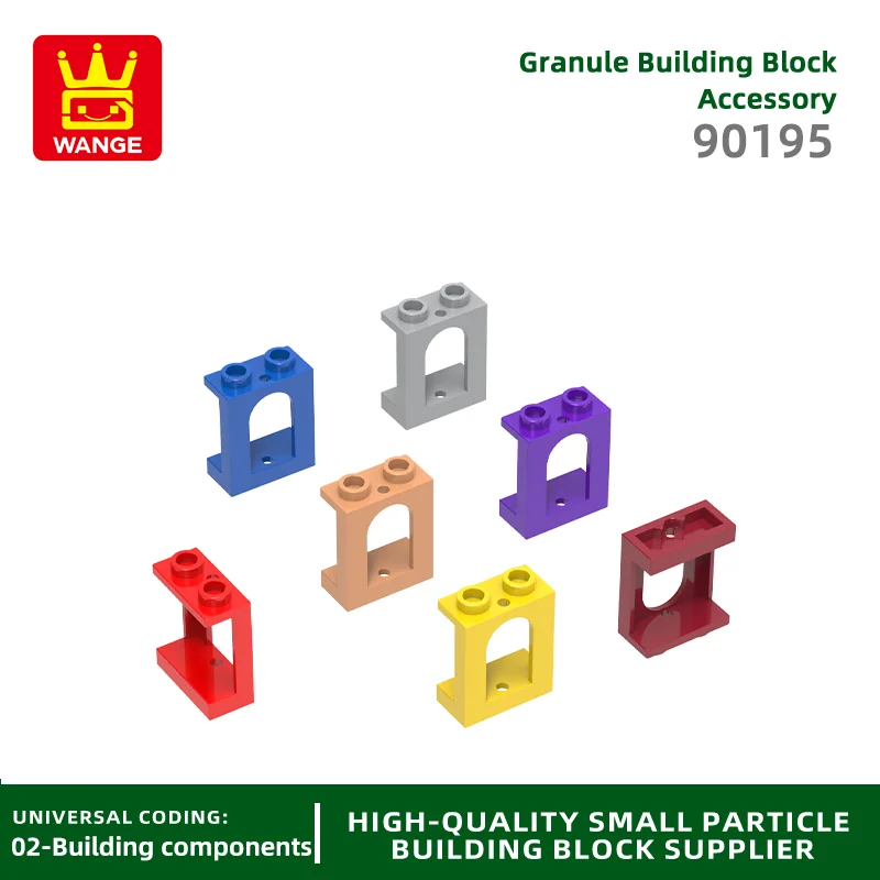 

Конструктор wange142шт/лот 90195, оконная рама, 1x2x2, строительные блоки MOC, аксессуары для дома, совместимы с кирпичами, детские игрушки, подарочная коробка