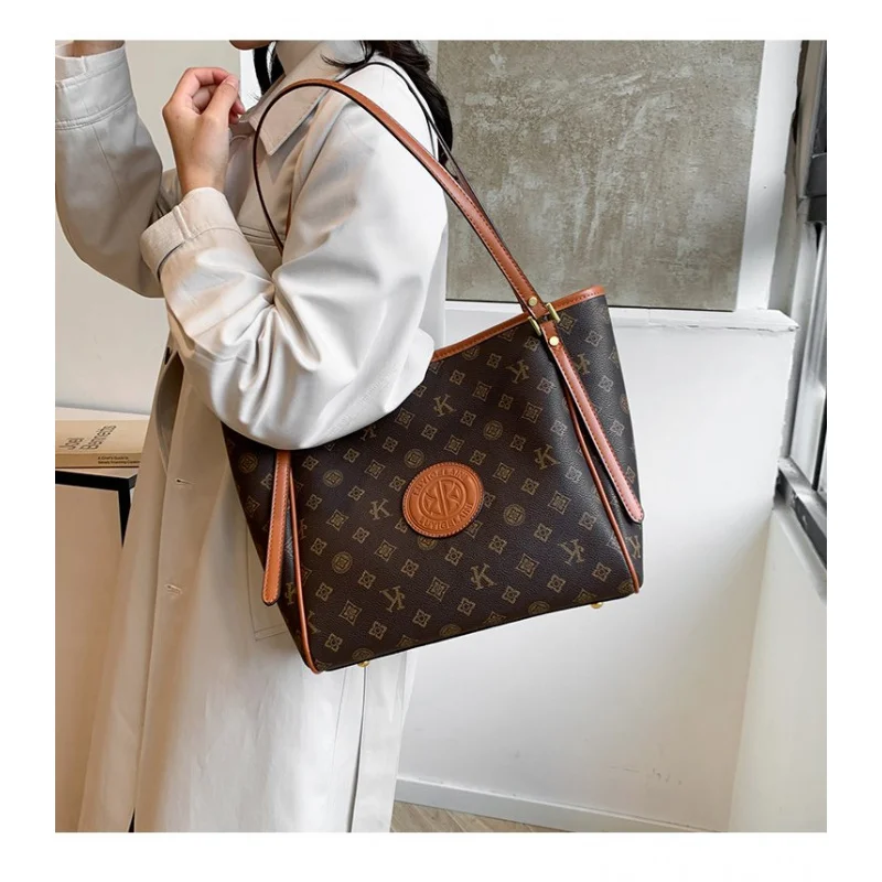 

Роскошная женская сумка через плечо из кожи с океанским принтом и элегантным винтажным повседневным винтажным эффектом высокого класса ​