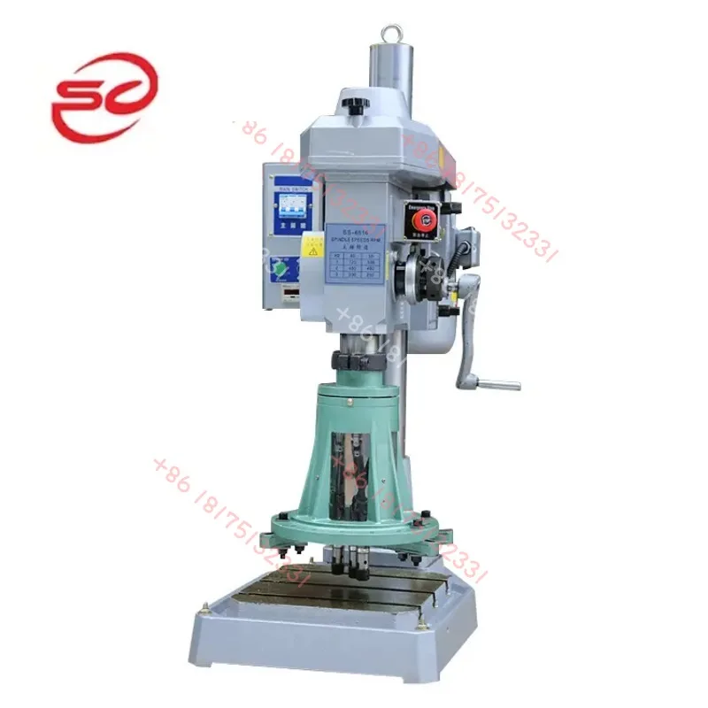 Automatic Gear Screw Tapping Machine Electric Vertical Drill Press PLC Control Gearbox 1.5kW Power Multi-functional Bearing Pump