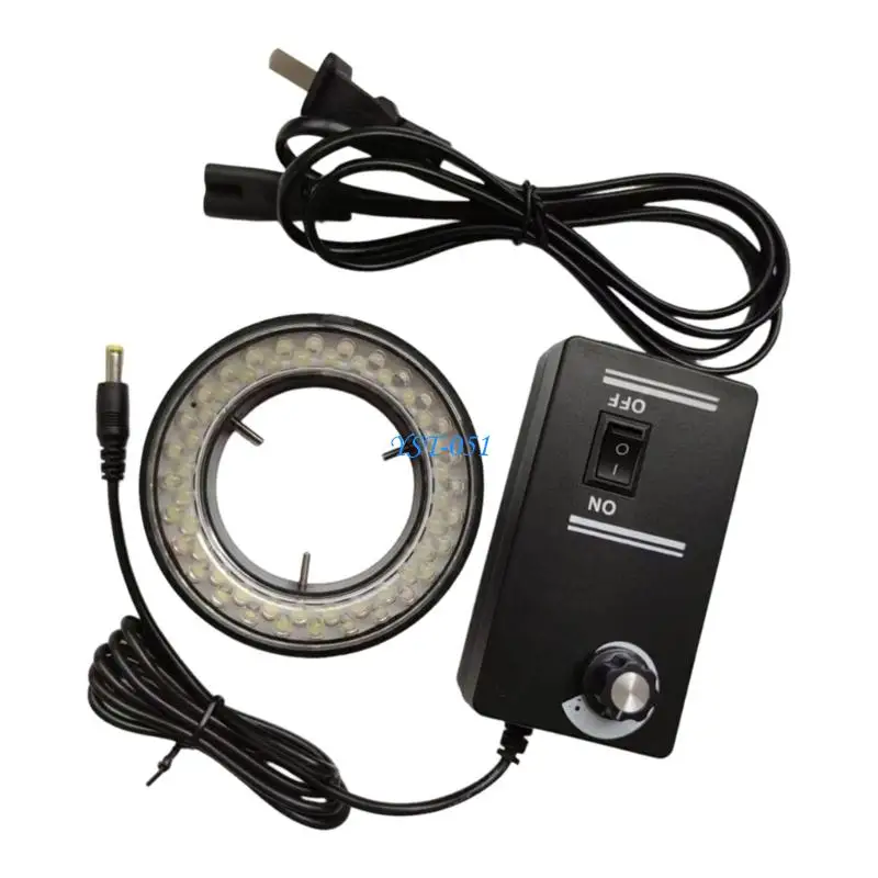 E15A Adjustable Brightness Microscope Illuminations Light Featuring 56 LED Bulbs Split Design Suitable for Detailed Observation