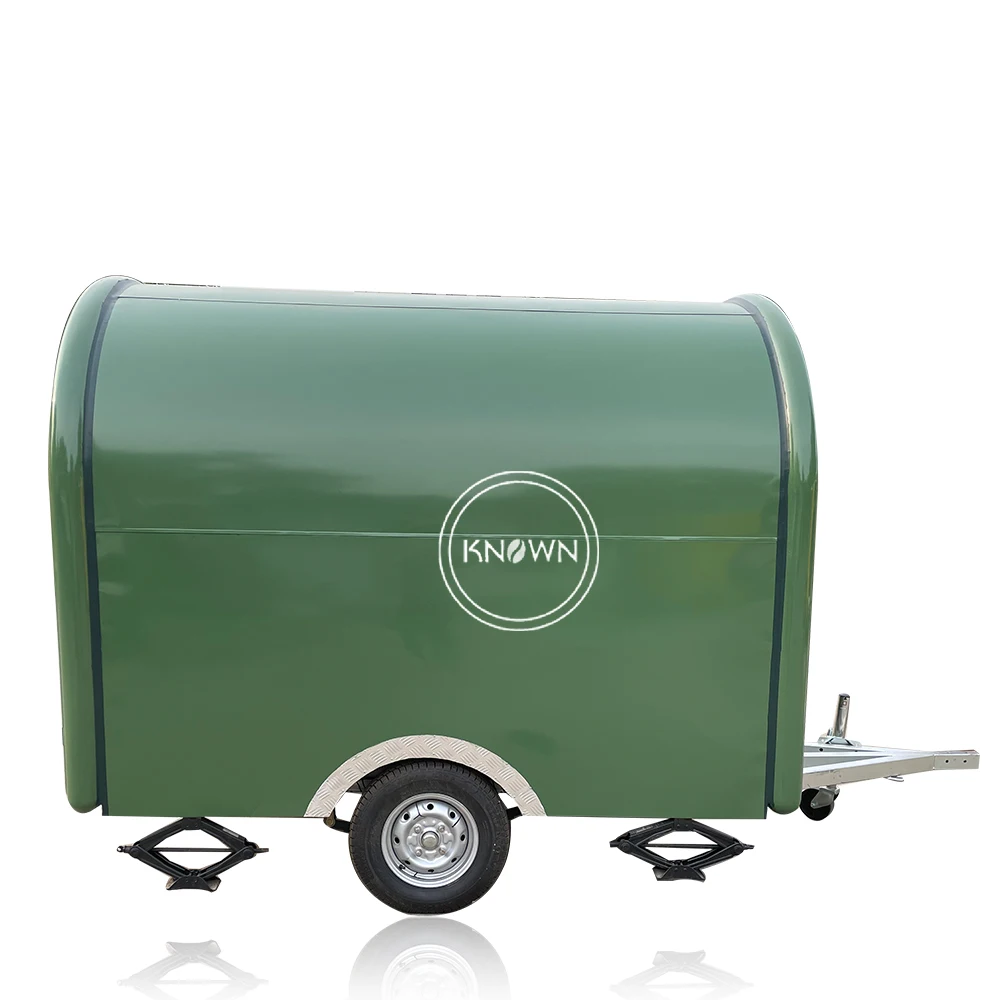 Stan Kereta anjing panas seluler komersial dengan penggorengan panggangan kereta baru truk penjual Cupcake Trailer makanan anjing panas untuk dijual