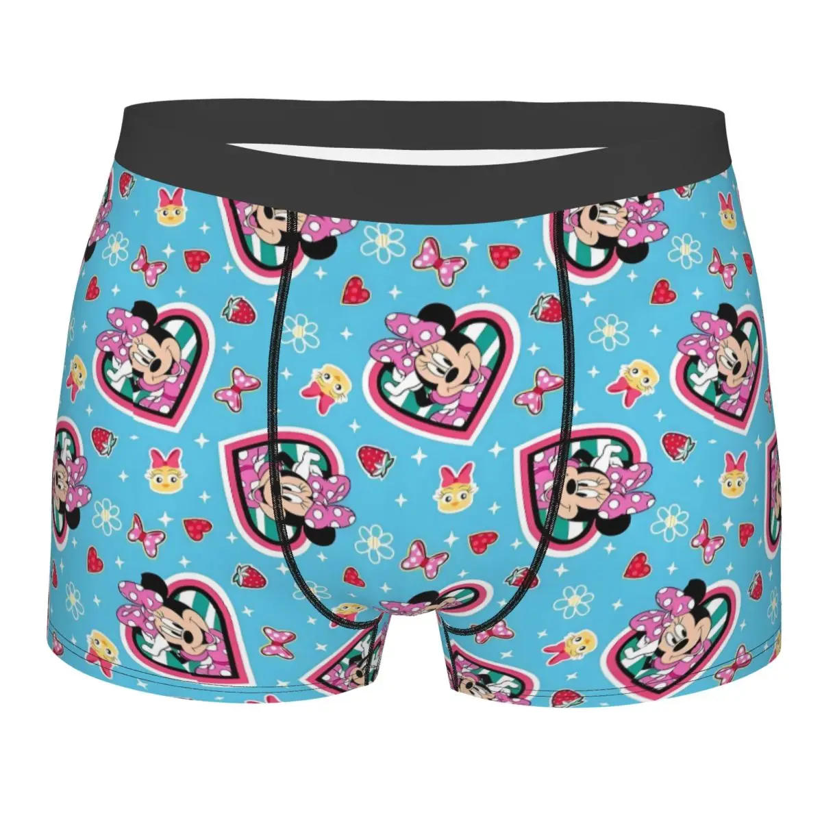 

Мужские трусы-боксеры с 3D-принтом в стиле аниме Минни Маус, дышащие, с мультяшным рисунком манги