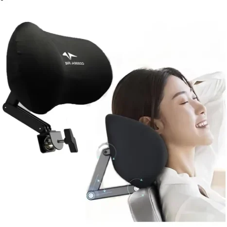 

Chair Headrest Comfortable Office Protection Headrest Universal Elastic Sponge Head Pillow Ergonomic Adjustable Support Cushion