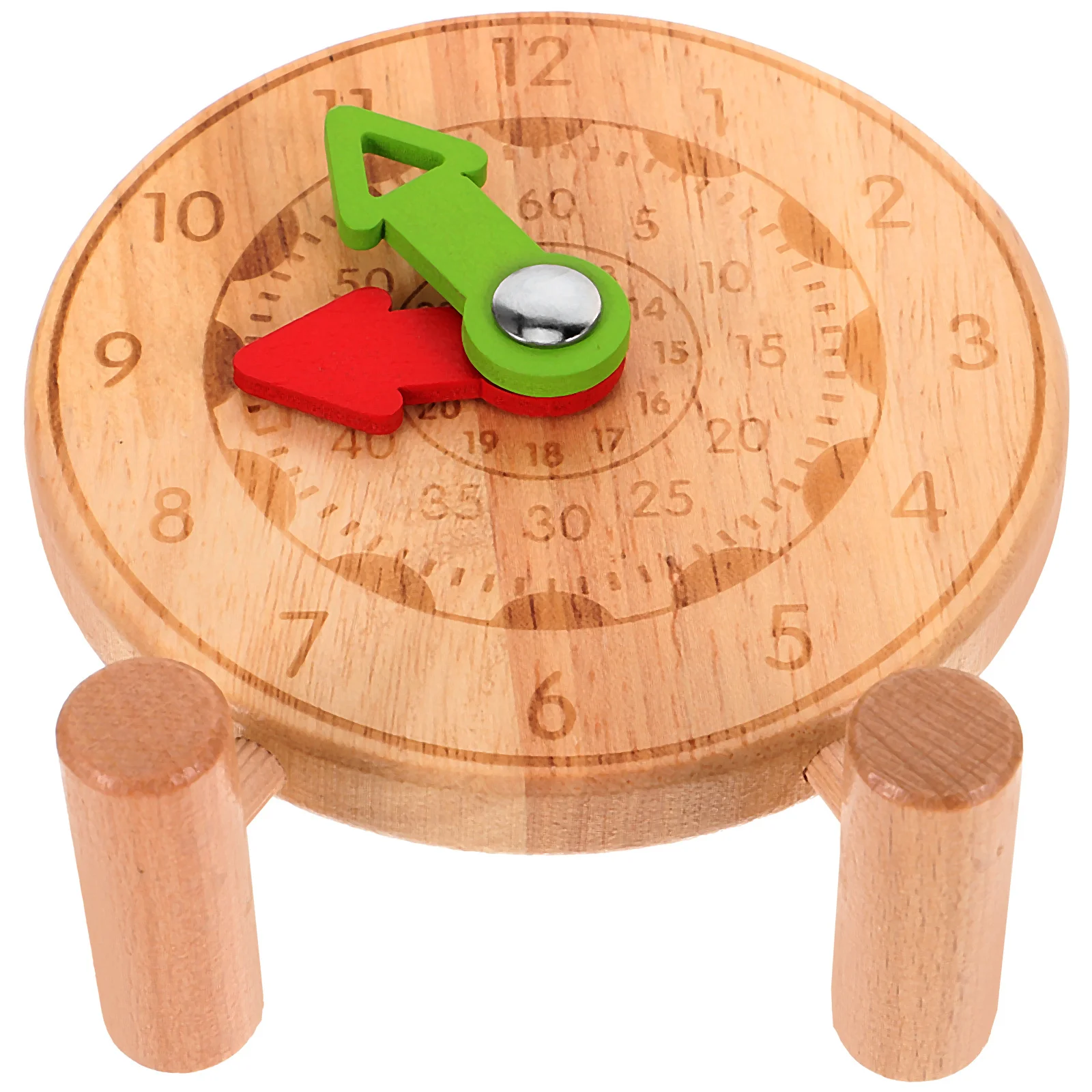 

1Pcs Time Cognition Clock Wooden Mini Learning Clock Plaything Creative Educational Cognition Toy Wooden Toys
