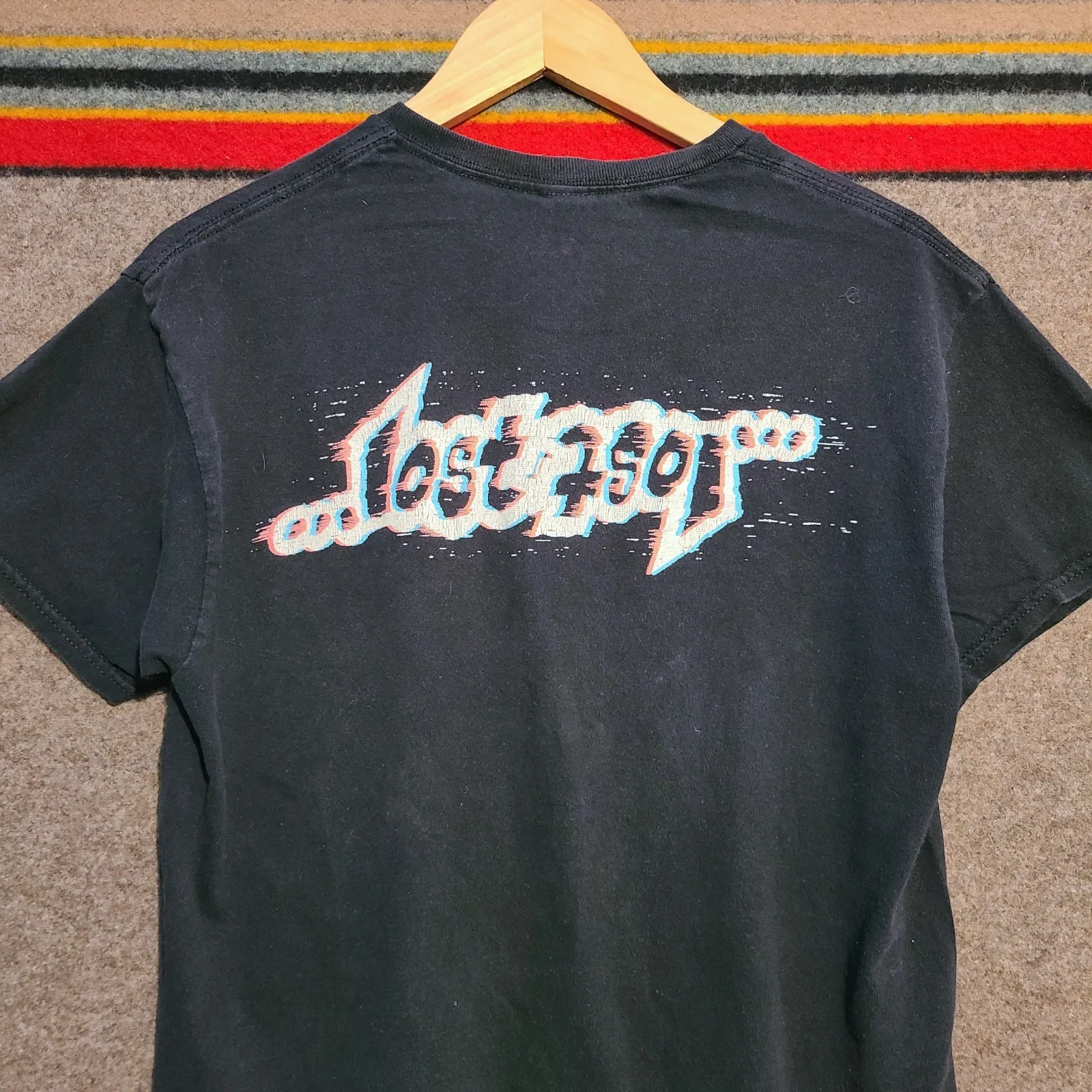 Y2k Lost Skateboards Glitch T Shirt Mens Medium Skater Punk Streetwear