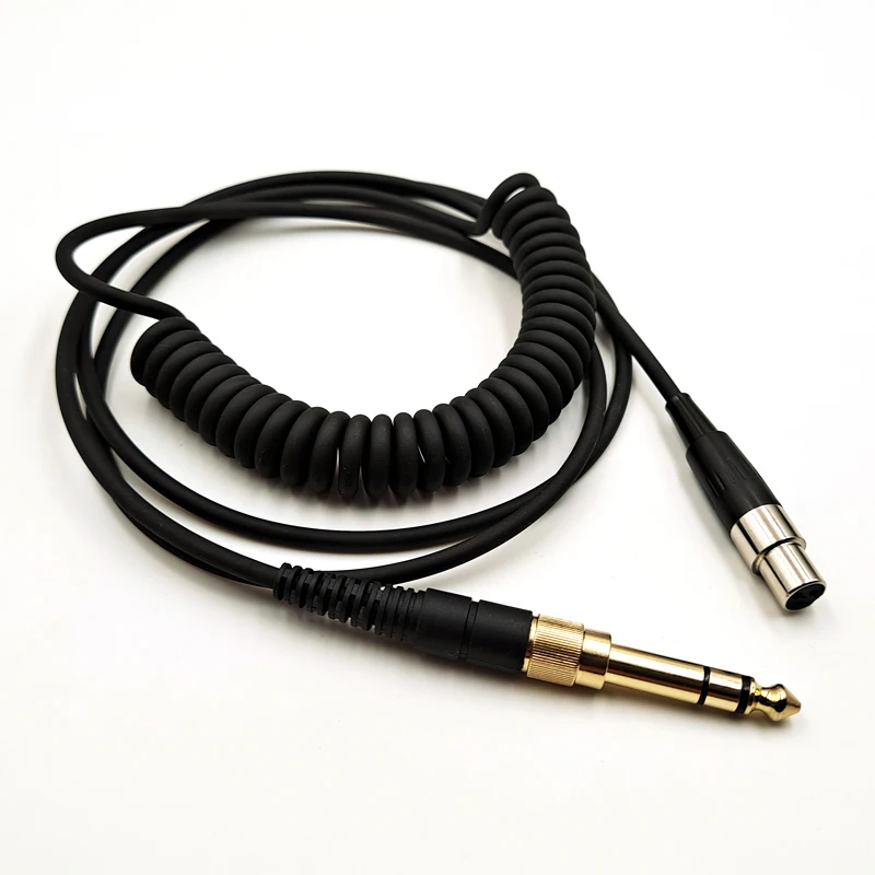 For AKG Pioneer Q701 K240S K371 K275 K245 K181DJ K272 K267 K701 K702 H118 H128 HDJ-2000 MINI XLR 6.35mm Spring Headphone Cable