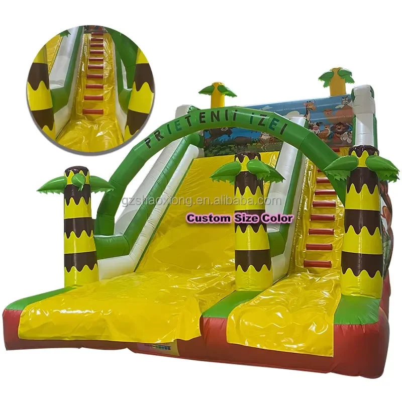 Commercial Inflatable Slide Giant 7x5m Inflatable Animal Themes Park Jumping Bouncer Waterslide Toboggan Gonflable Game for