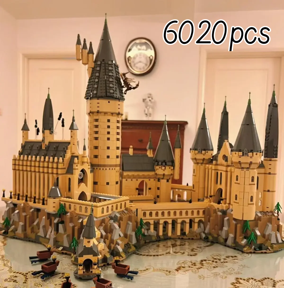 In Stock Movie Series Magic School 71043 Castle Model Compatible Building Blocks Bricks Toys For Kids Christmas Birthday Gifts