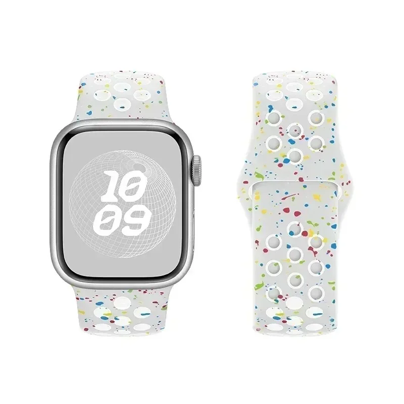 Sport-Silikonarmband für Apple Watch Band Ultra 3 2 49mm 45mm 41mm Armband Iwatch Series 11 10 9 8 7 6 SE 5 46 42mm 44mm 40mm – Detail 4