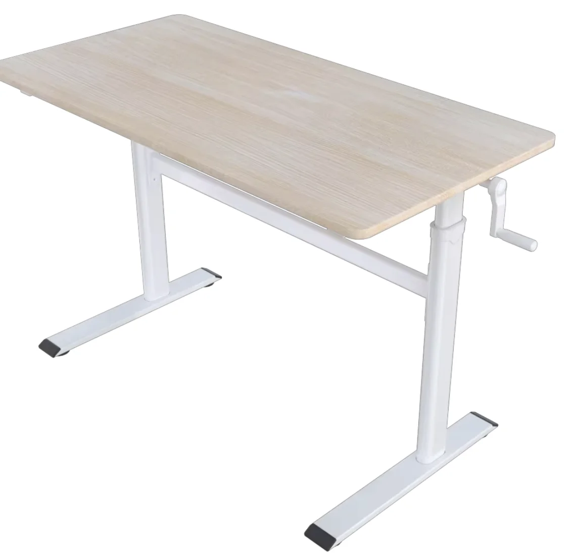 

Bestseller Manual Height Adjustable White Black Grey Metal Frame Standing Desk for Home Office or School-Computer Desk