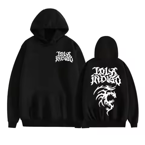 Pop Singer Lola Indigo's Printed Hoodie, Men's Fashion Aesthetic Hoodie, Hip-hop Casual Sportswear, Pullover Hoodie