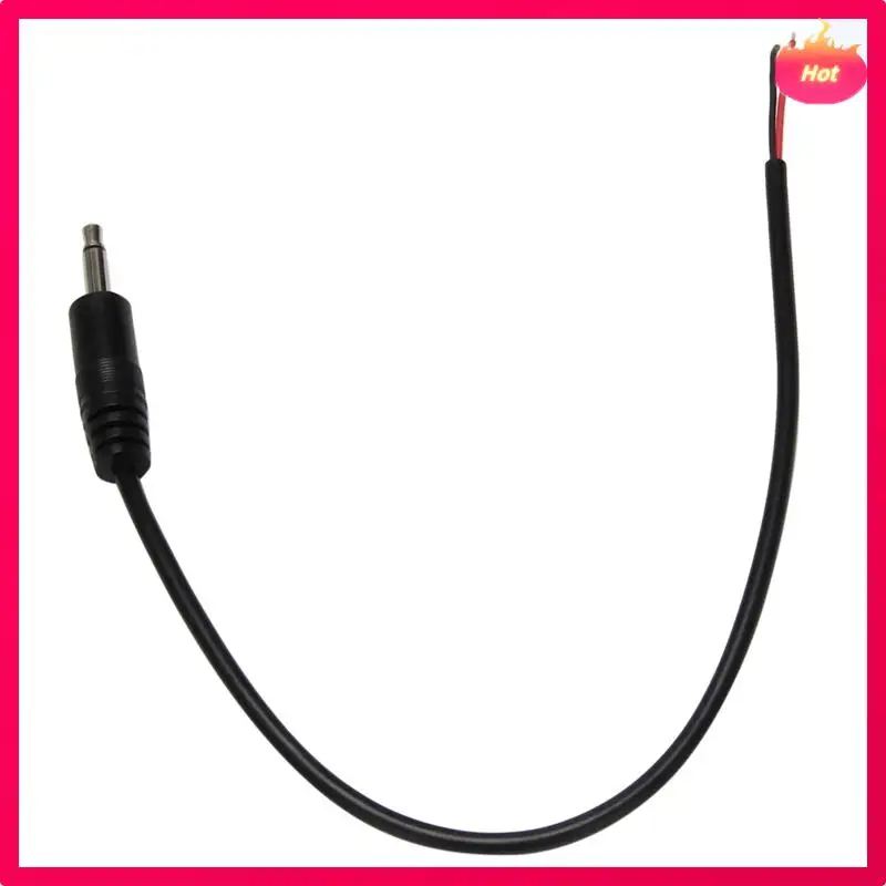AYHF 50Pcs Replacement Male Plug To Bare Wire Open End TS 2 Pole Mono 1/8Inch 3.5Mm Plug Jack Connector Audio Cable Repair