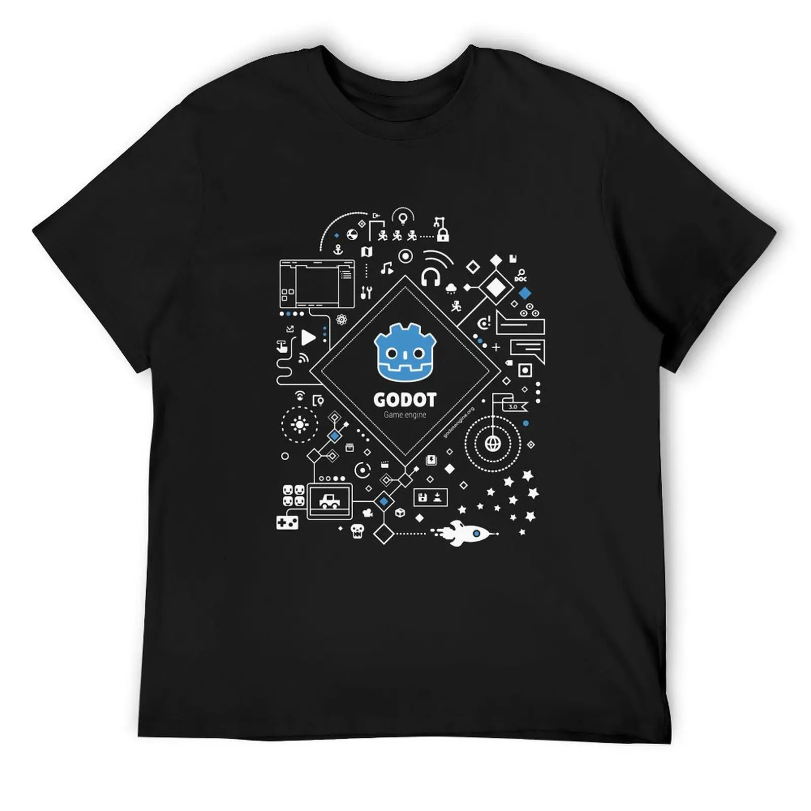 

Godot Engine Design 1 T-Shirt funny meme t-shirts quick drying aesthetic clothes mens clothing