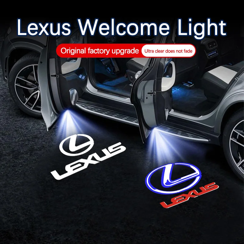 Led باب السيارة ترحيب ضوء شعار العارض مصابيح الليزر لكزس ES GS GX IS LS LX 460 RC 300 350 300h 330 400 RX 270 350 450h RC