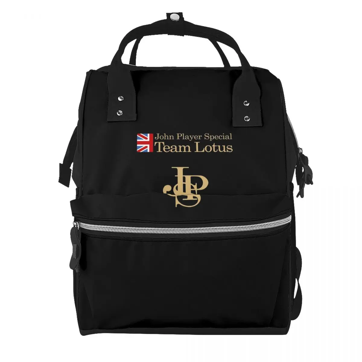 JPS John Player Special Team Student Backpack School Bag Hiking Travel Daypack for Men Women Bookbag Shoulder Bags