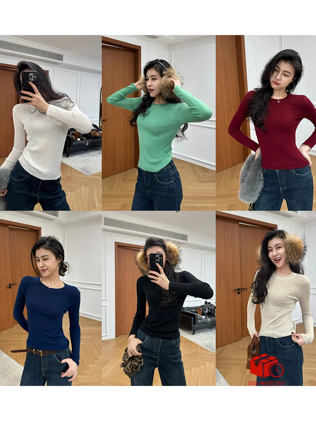 

Зимний вязаный свитер Zhang a Xing, 6 цветов, базовый слой, облегающий крой, круглый вырез, скрывающий недостатки фигуры, универсальный, новый, повседневный, модный