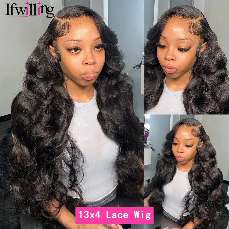 Body Wave Human Hair Wigs 13x6 HD Lace Frontal Wig 30 Inch Lace Front Wig Human Hair Transparent Lace Frontal Brazilian Wig