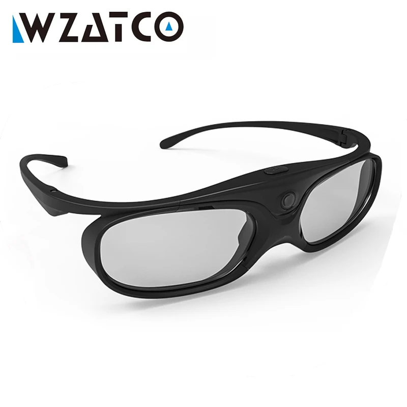 

WZATCO 3D Glasses for Projector Full HD Active DLP Link for Byintek Optama Acer BenQ ViewSonic Sharp Dell DLP Link 3D Projectors