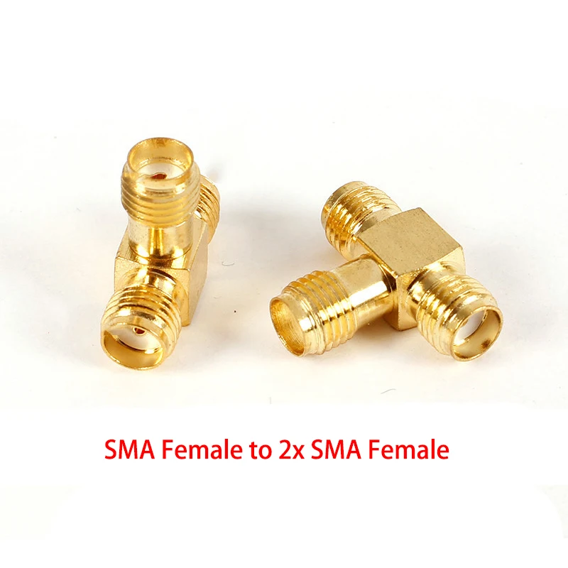 1pc SMA Zu SMA Adapter SMA Stecker auf RP SMA Buchse Stecker RF Stecker Kupfer Vergoldet SMA Spliter konverter Rechten Winkel – Detail 9