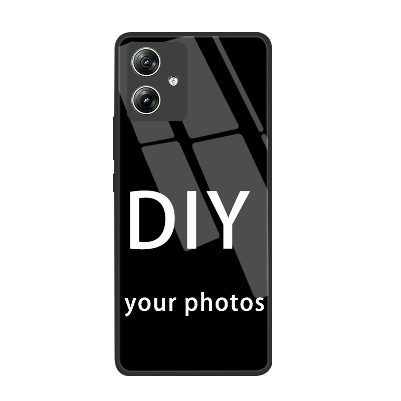 حافظة هاتف من الزجاج المقسى لهاتف موتورولا إيدج 50 40 NEO 30 Pro Ultra Fusion G04 S G34 G84 G54 غطاء خلفي ذاتي الصنع #5