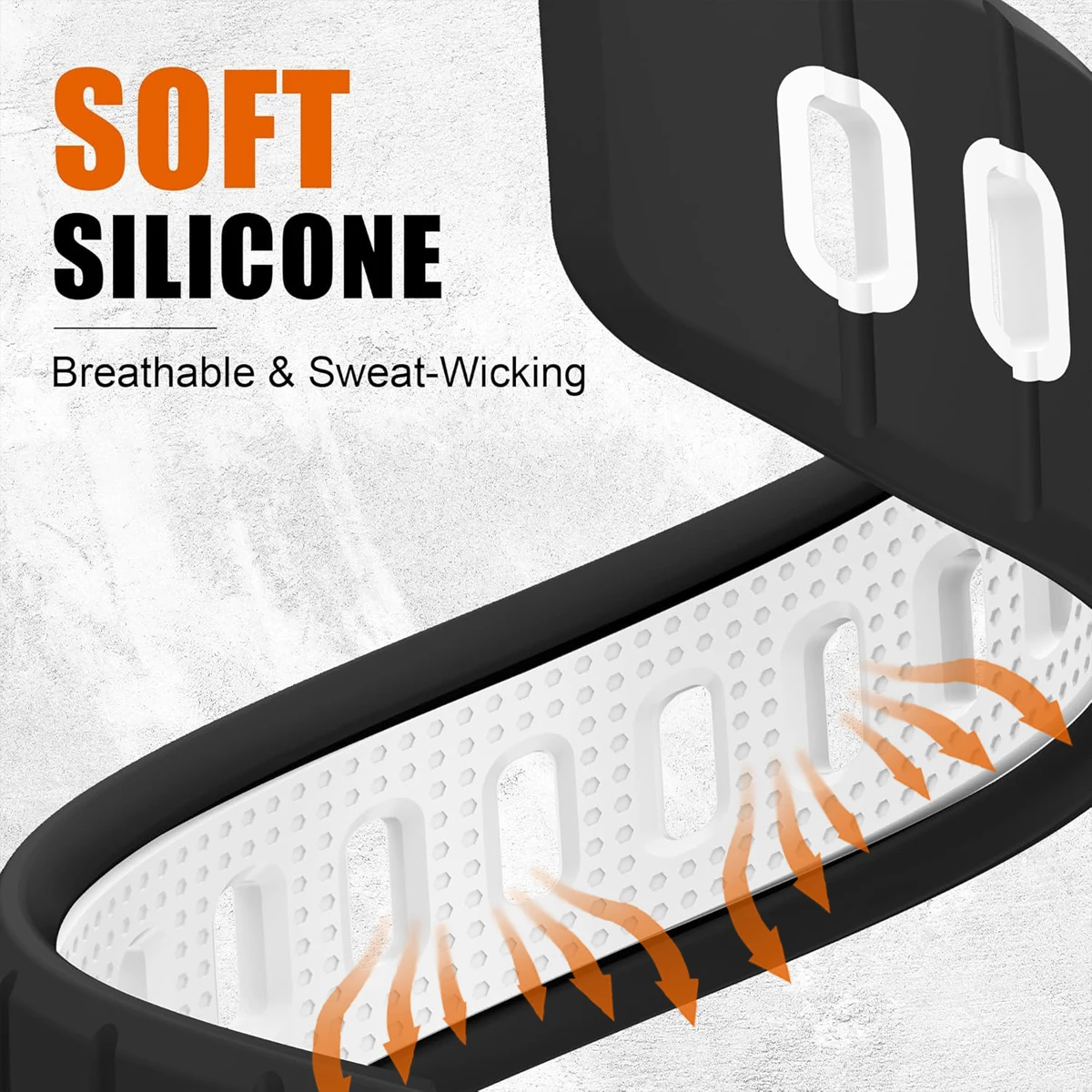 Silikonowa opaska do Samsung Galaxy Ultra 47 mm Sportowa miękka oddychająca bransoletka zamienna do paska Galaxy Watch 7 Ultra