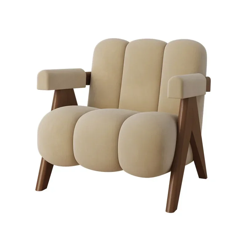 Chair Designer Bedroom Sofa Chair Japanese Cream Balcony Leisure Chair