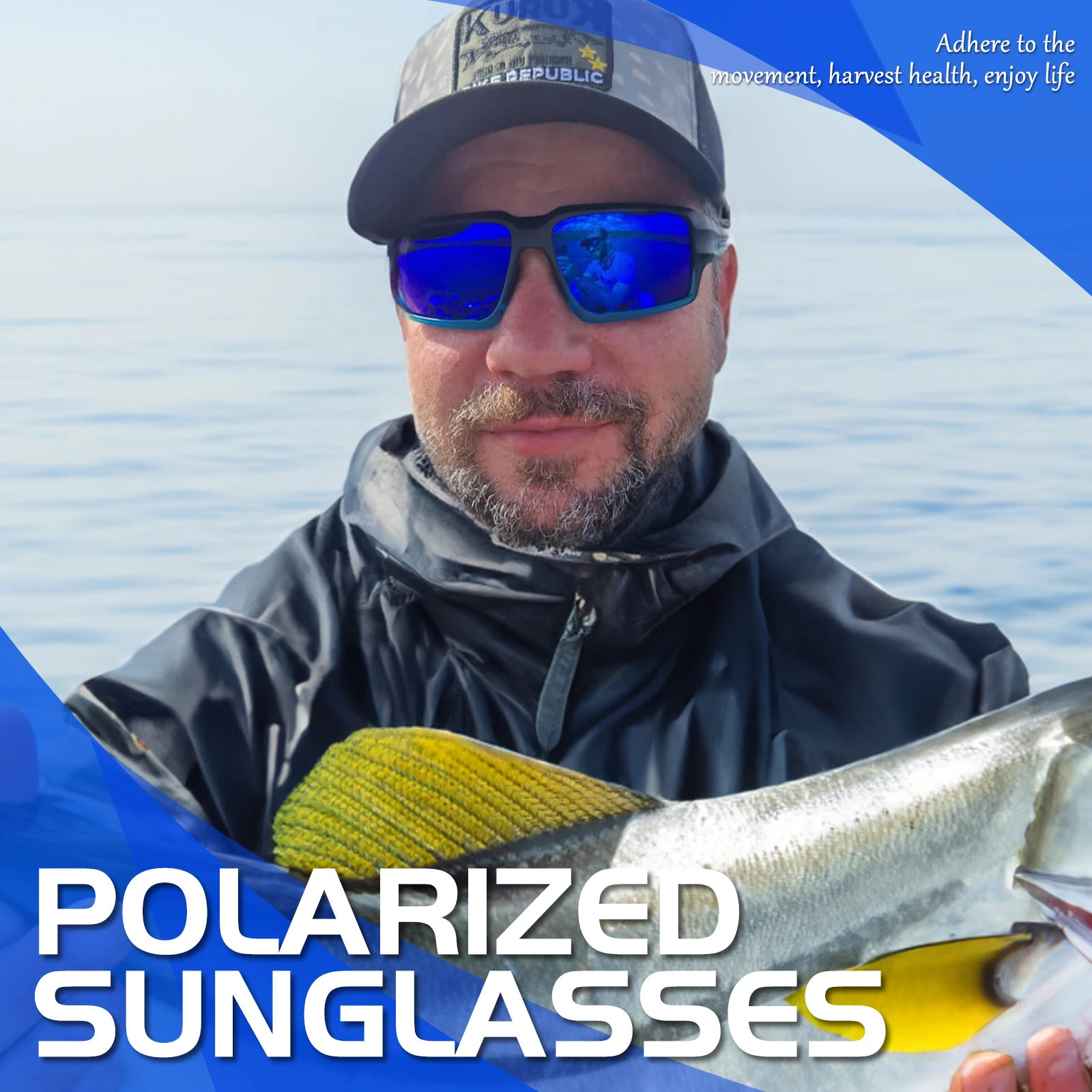 Kapvoe Occhiali da pesca polarizzati Occhiali Protezione UV400 Occhiali sportivi Uomo Donna Equitazione Occhiali da sole da guida Occhiali da trekking