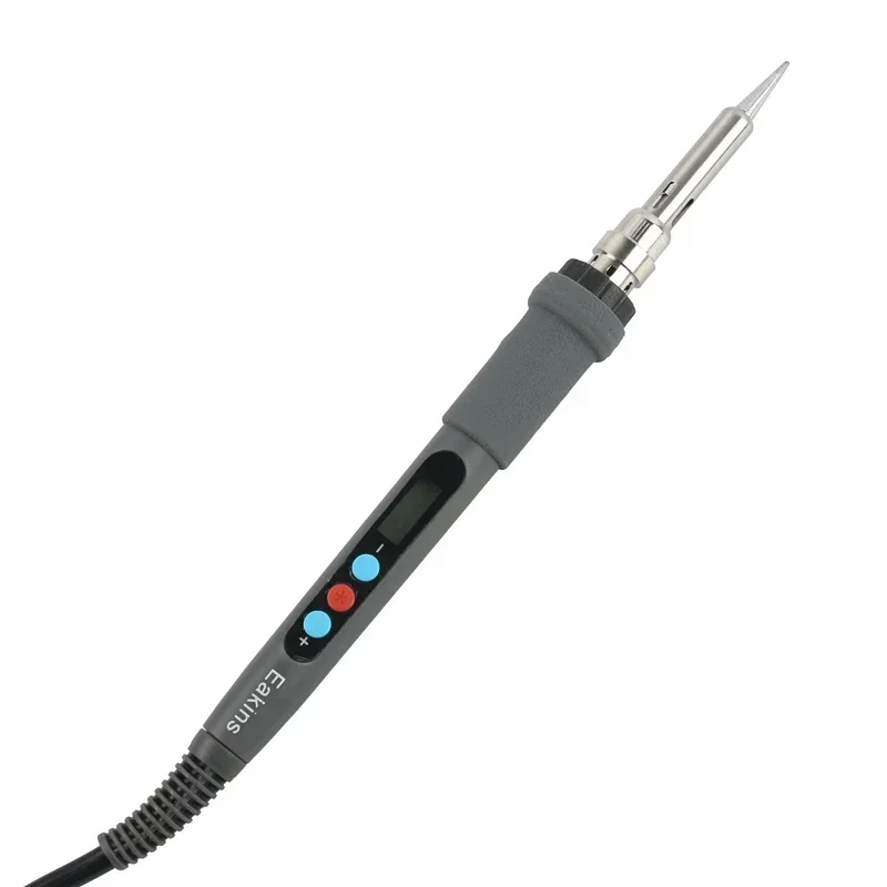 Adjustable Temperature Electric Soldering Iron Kit 60W LCD Digital Display Ceramic Heated Core 220V EU Plug For PCB Desoldering