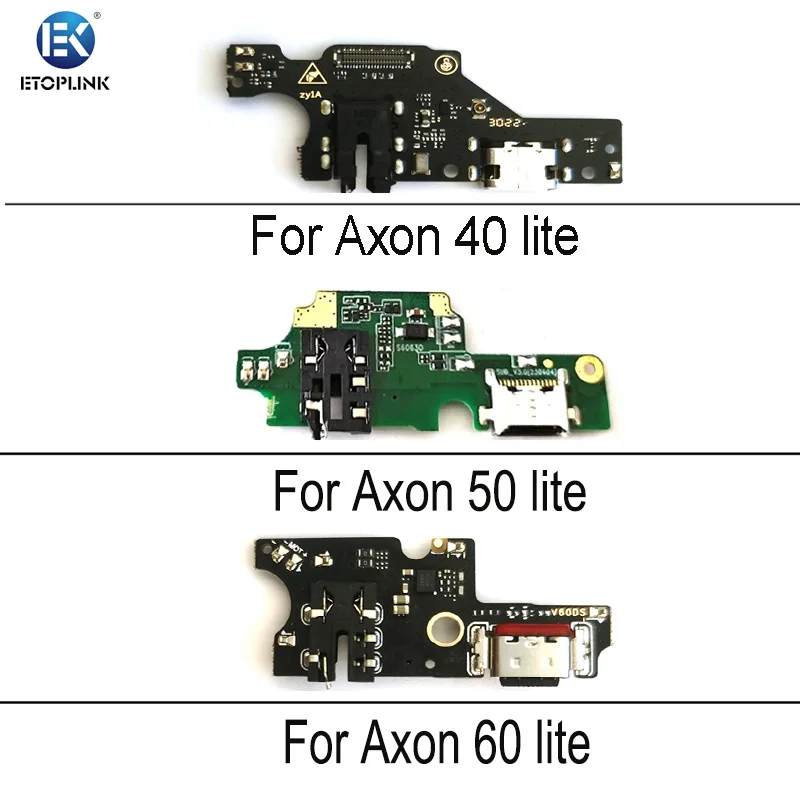 10pcs Charger Charging Board Port Dock Plug Connector For Axon ZTE 40 50 60 Lite Mobile Phone Flex Cables Ribbon Repair