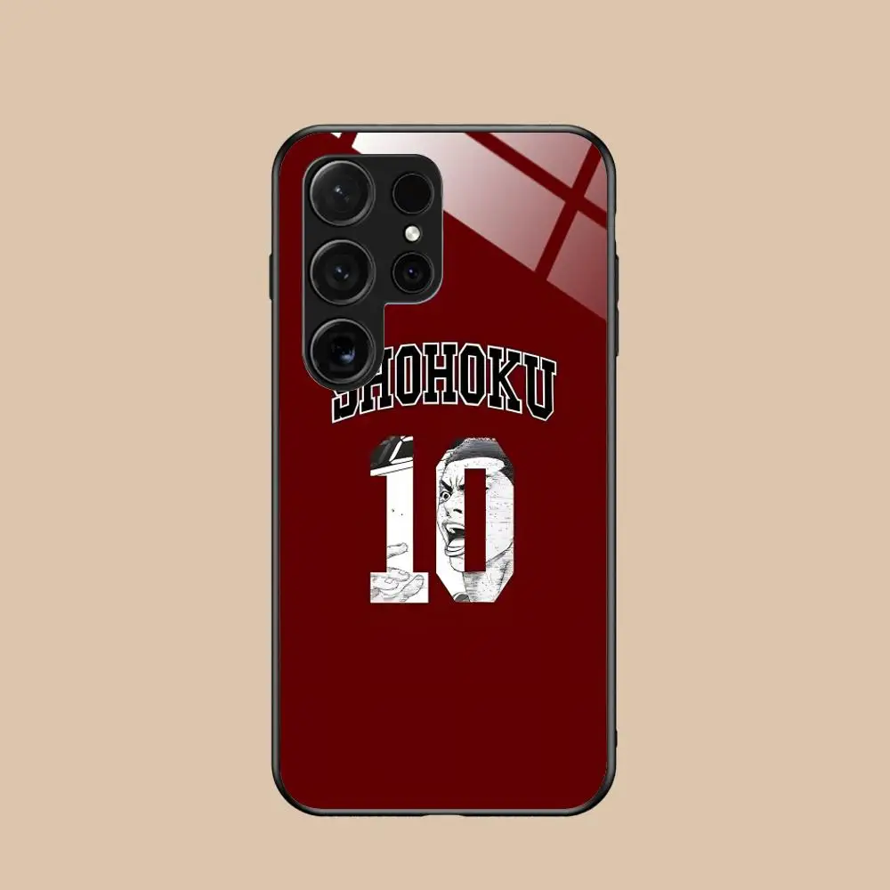 Etui na telefon Anime Slam Dunks do Samsung Galaxy S26 S25 S24 S23 S22 S21 S20 Note20 Plus FE Ultra, szklane, kolorowe etui na telefony komórkowe — zdjęcie produktu 6