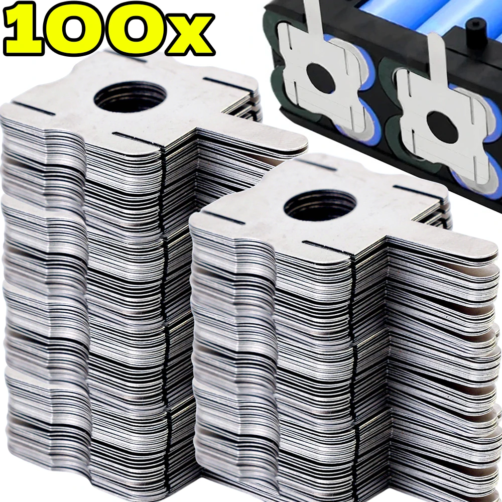 Welding Accessories for 18650 Lithium Battery Pack Connector Tab Spot Welding Nickle Plate Replacement Nickel-plated Steel Sheet