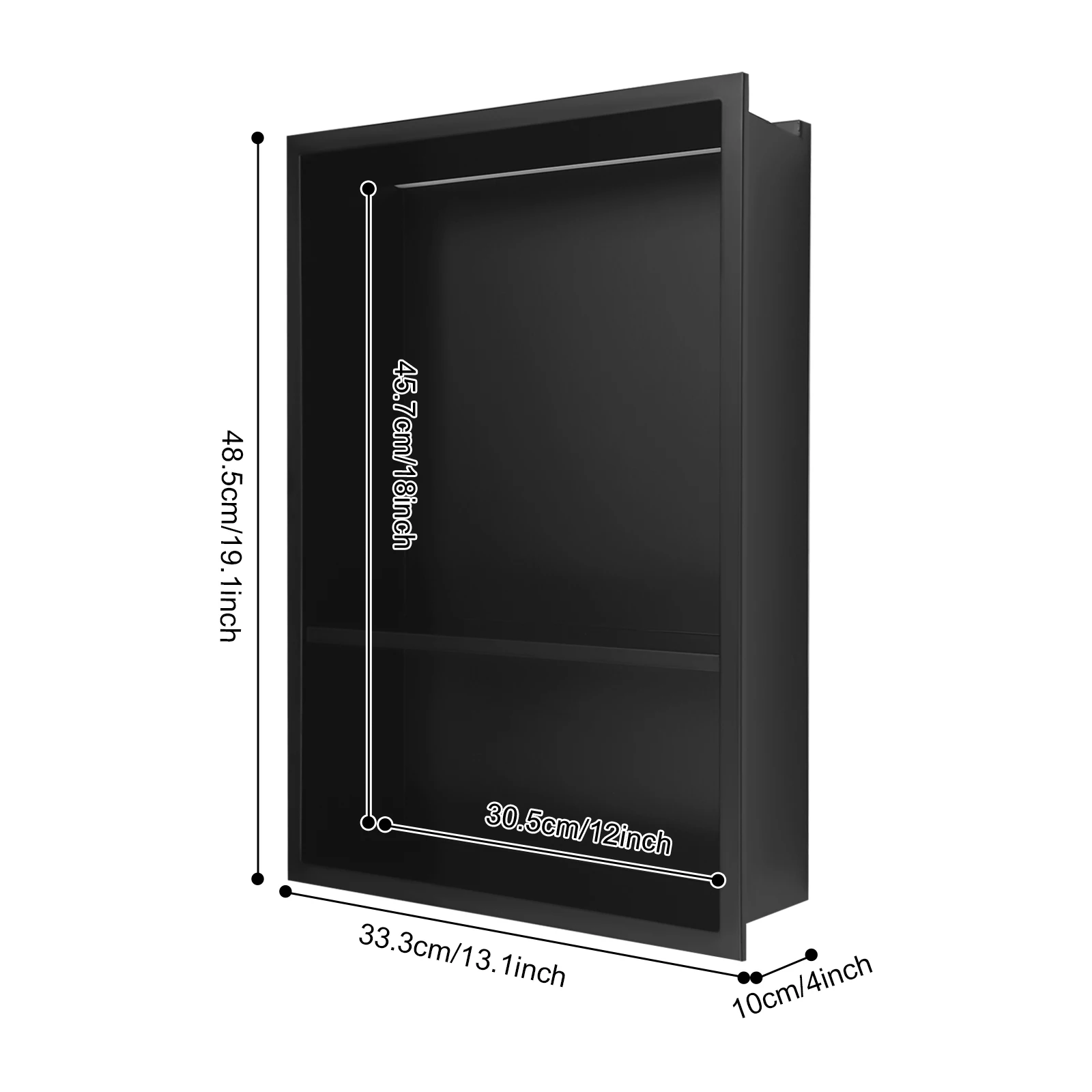 الفولاذ المقاوم للصدأ دش المتخصصة جدار الحمام المتخصصة 2/3-Tier الجدار المتخصصة مع ضوء LED