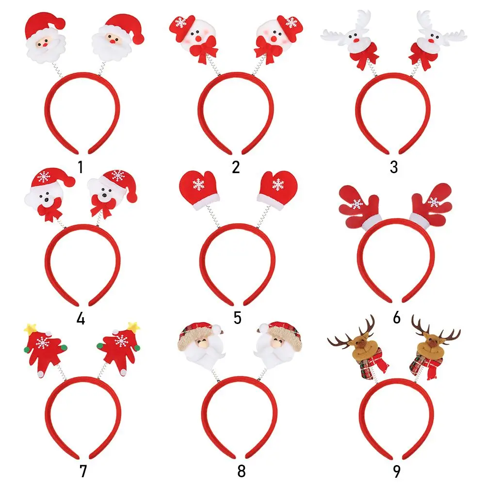 Kids Adult Santa Claus Hair Accessories Lovely Reindeer Headwear Christmas Headbands Xmas Hairband Christmas Decorations