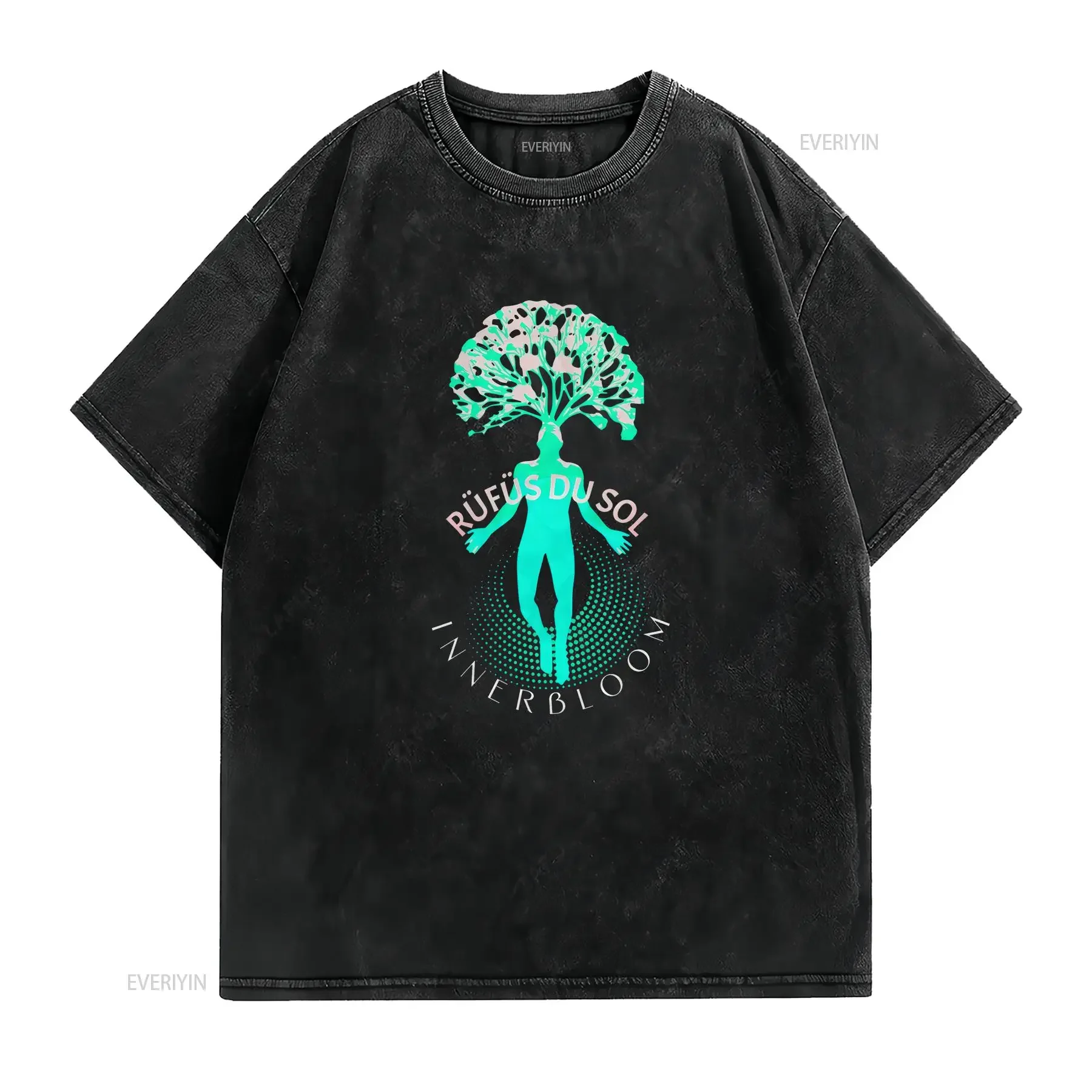 Rufus Du Sol Innerbloom graphic T Shirt Cool lover gift House Music Festival Merch for fan vintage Washed Stylish Unisex