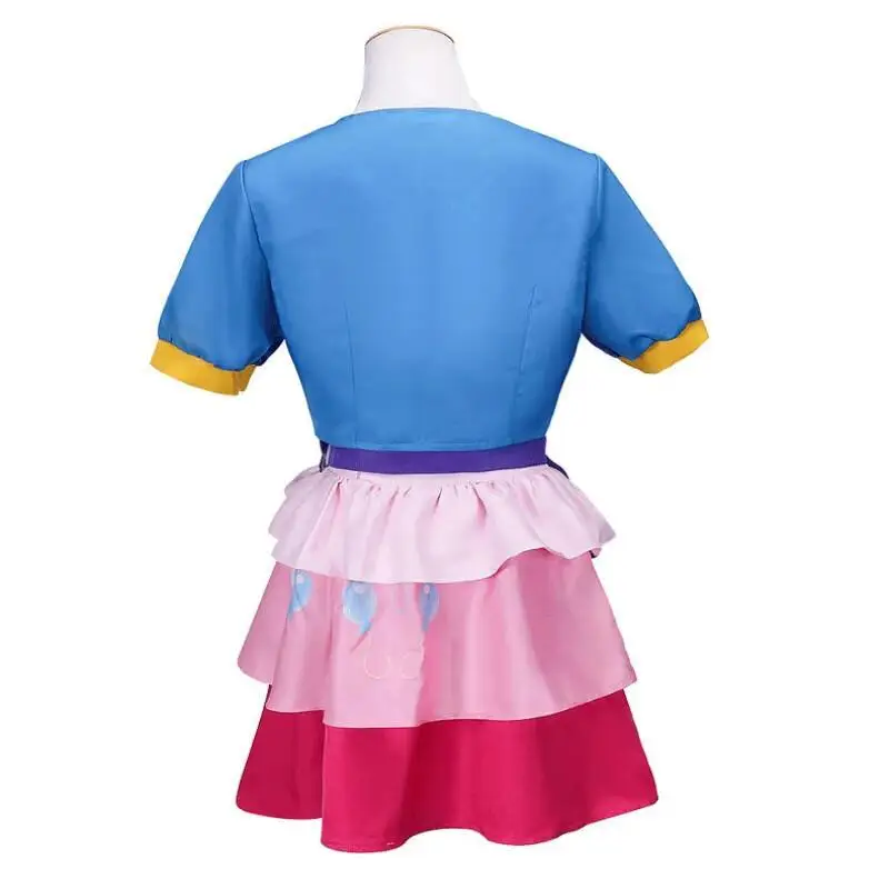 Аниме маленький пони Пинки Пирог Косплей Костюм модная Униформа костюм наряд Хэллоуин Рождественская вечеринка Милая юбка принцессы