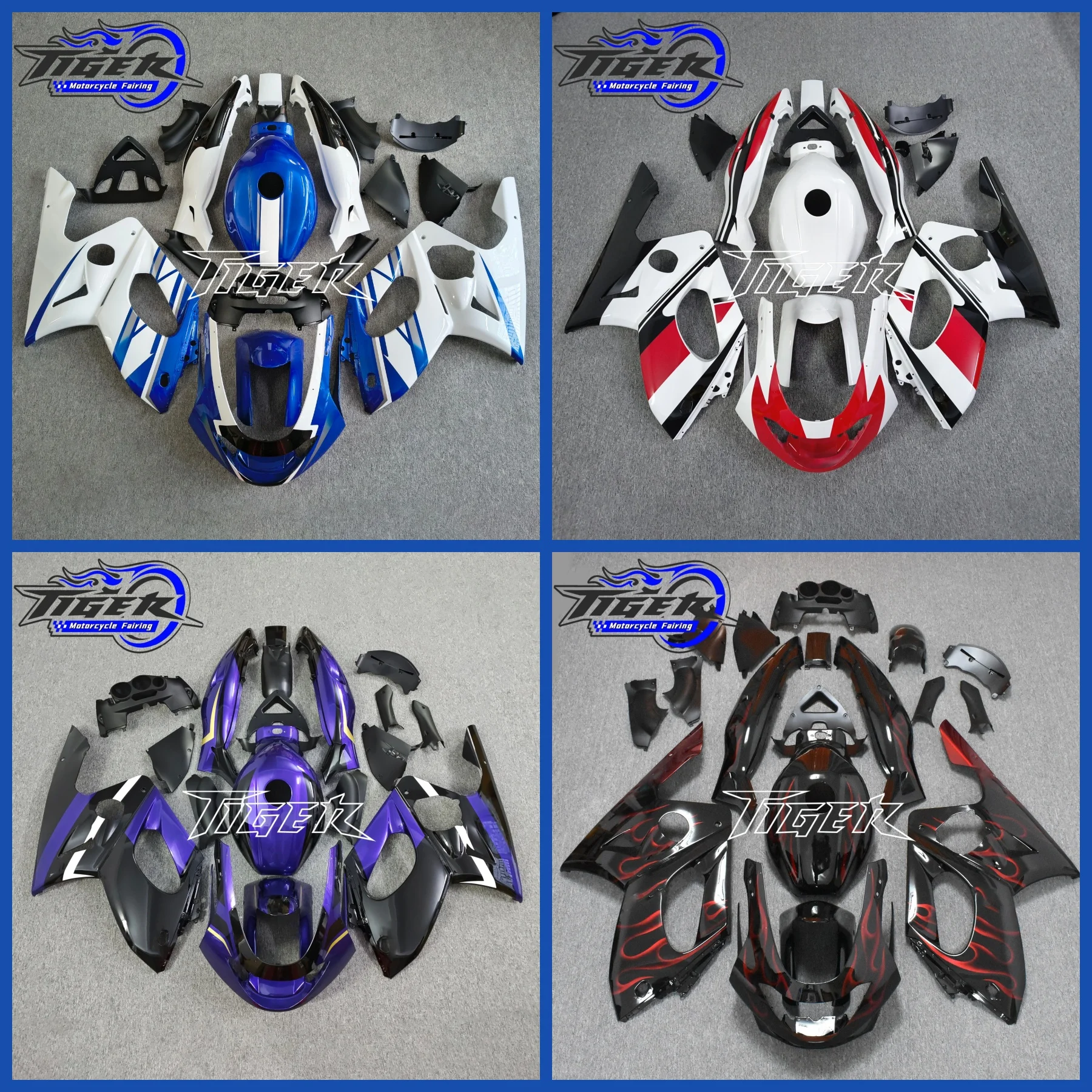 New ABS Motorcycle Full Fairings Kit For YAMAHA YZF 600R 1997-2007 YZF600R YZF600 97-07 Bodywork Fairing Set