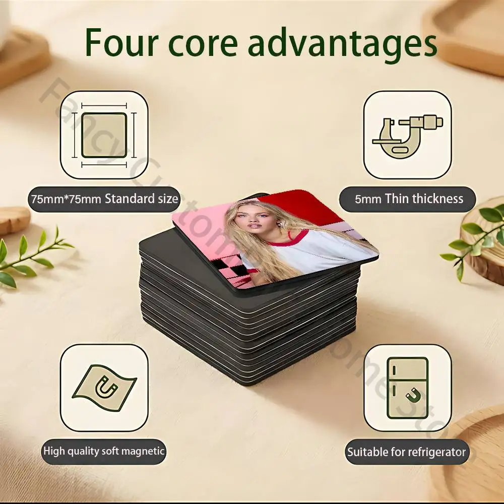 F-Freya S-Skye bad taste Portable Fridge Magnet 75x75mm Travel Souvenir Collectibles Kitchen Organizer IP merchandise