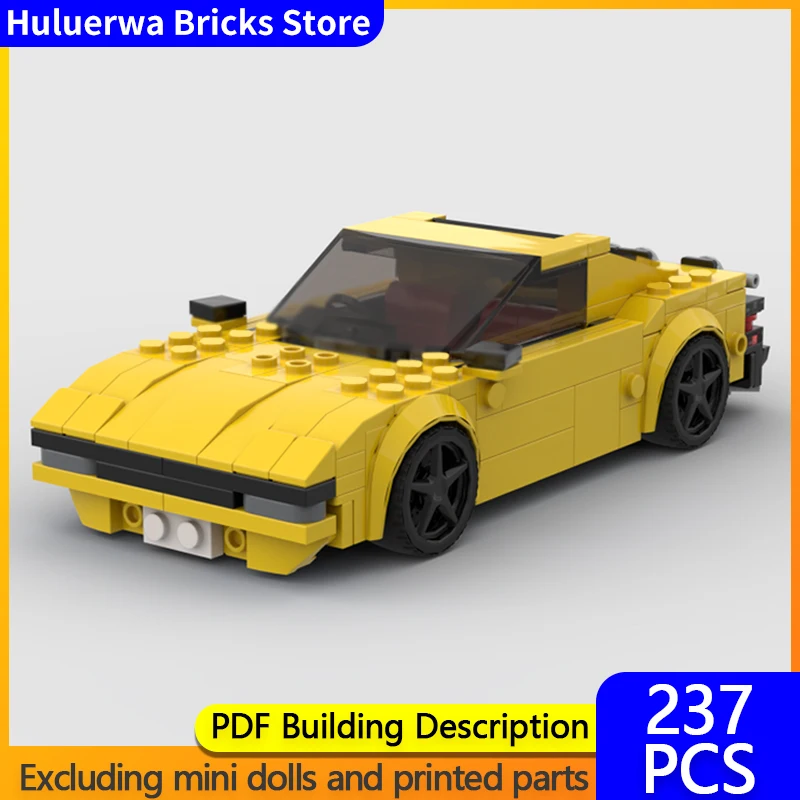 

Модель городской автомобиль MOC, строительные кирпичи MK2 Supra, классический спортивный автомобиль, модульная технология, подарки, праздник, сборка, детские игрушки, костюм