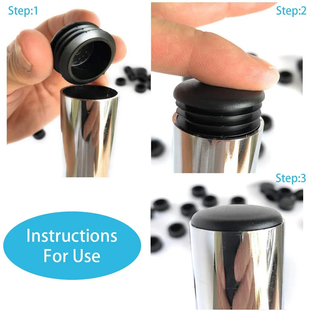 Round Anti Slip Home Feet Pipe Blanking End Cap Floor Protector Tube Insert Plug Furniture Leg Plug Hole Cover