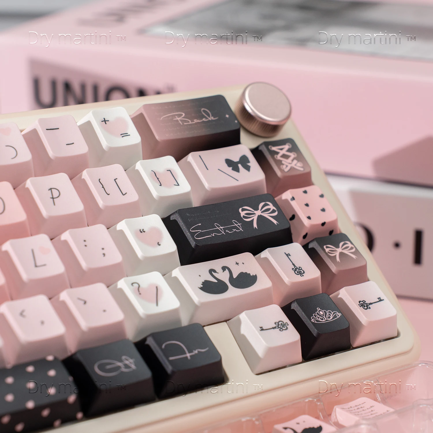 حلم الباليه موضوع كيكابس PBT Keycap التسامي كري الملف الشخصي للوحة المفاتيح الميكانيكية مخصص لطيف شخصية قبعات المفاتيح