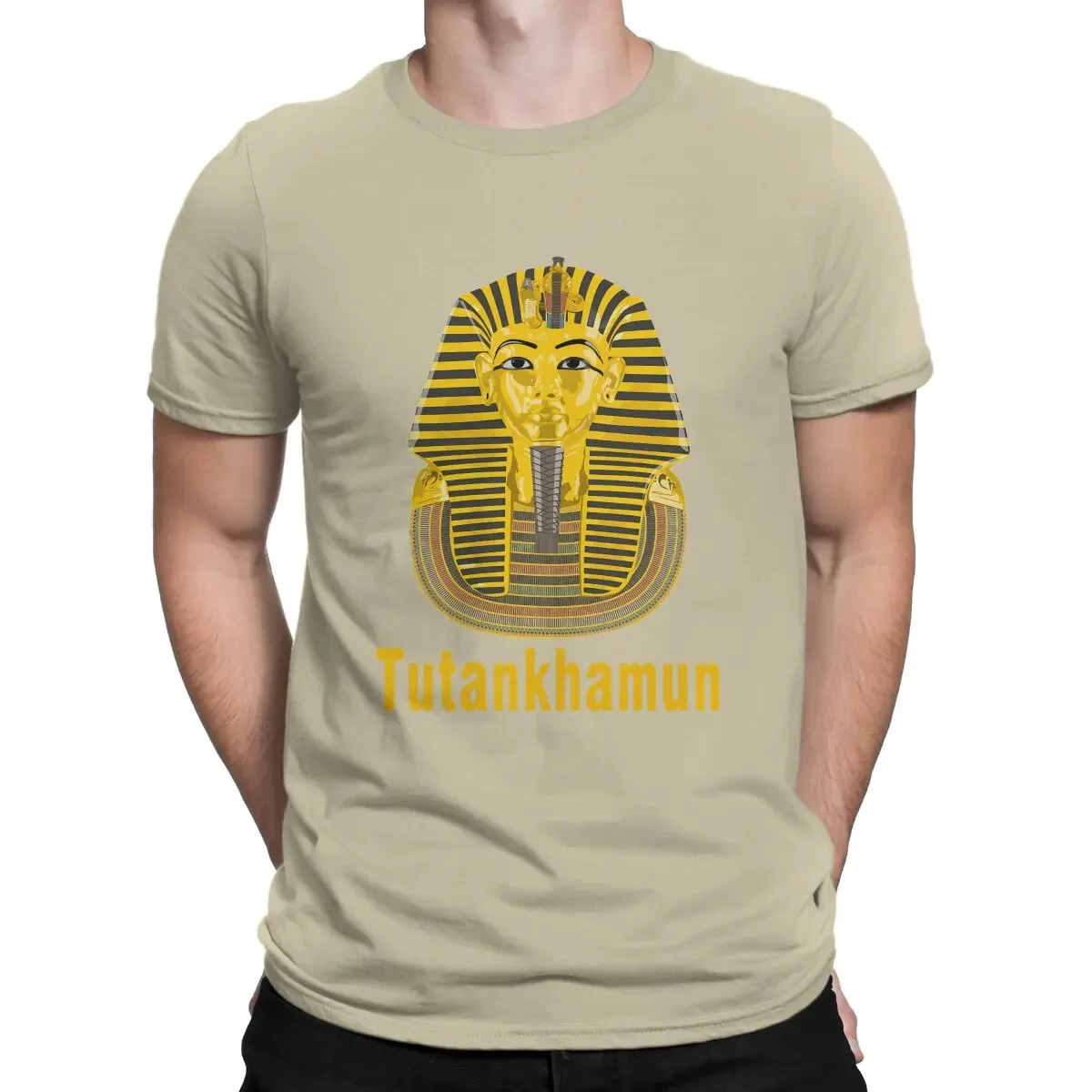 T Shirt Funny Top Quality Birthday Gifts Tutankhamun Men TShirt Eye of Horus Egyptian O Neck Short Sleeve 100% Cotton oversized