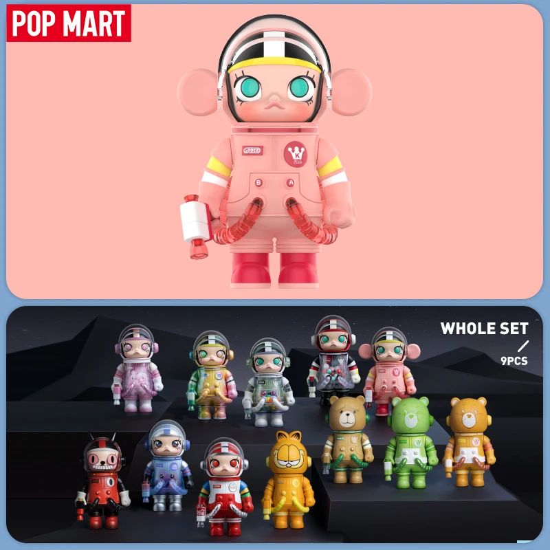 POP MART-figuras de acción MEGA SPACE MOLLY 100%, Serie 3, Mystery Box, 1 unidad/9 piezas, caja ciega