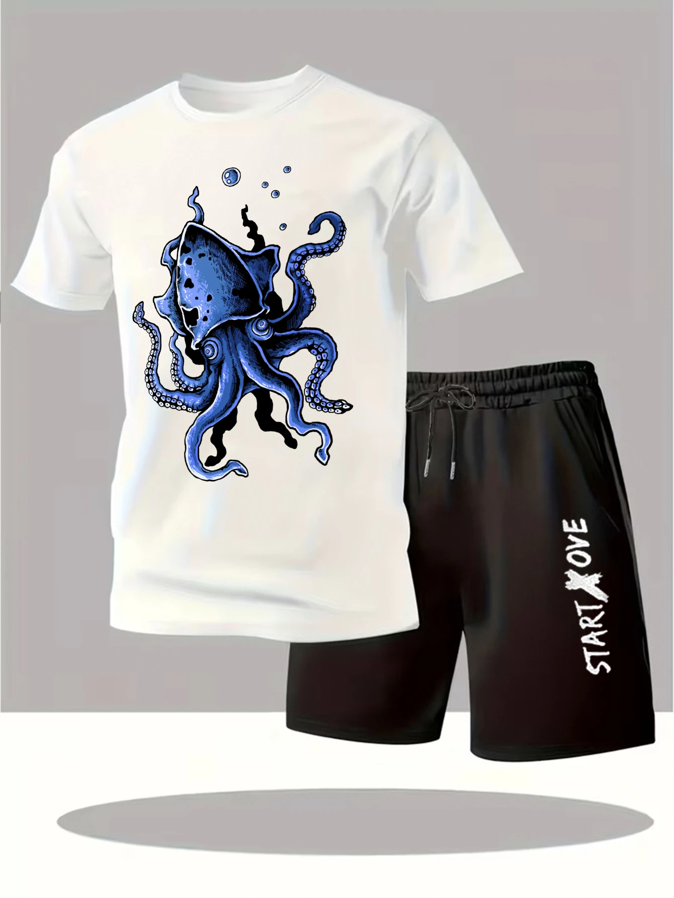 Men's sets 2025 New Fashion Graphic men's suits Short sleeve Y2k tracksuits Suit for man clothing set sweatshirt set Printed